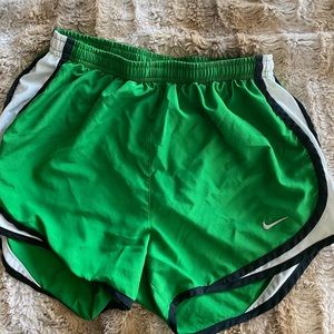 Green Nike dri fit shorts